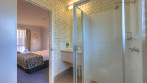 Queen Deluxe and Single | Bathroom | Shower, free toiletries, hair dryer, towels