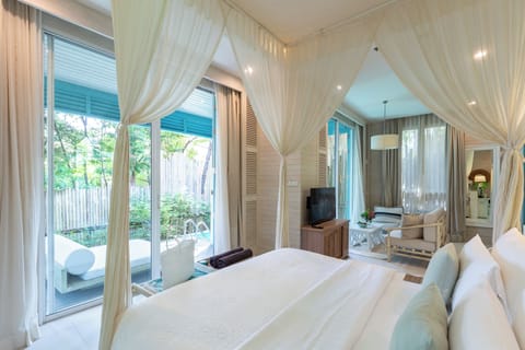 Luxury Villa, Private Pool | Premium bedding, minibar, in-room safe, desk