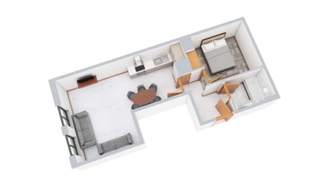 Deluxe Apartment, 1 Bedroom, Accessible | Floor plan