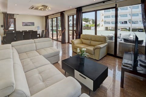Deluxe Villa (No.6) | Living area | Flat-screen TV