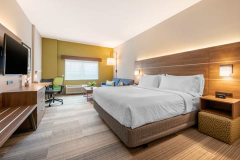 Suite, 1 King Bed with Sofa bed, Accessible (Hearing) | Premium bedding, pillowtop beds, in-room safe, individually decorated