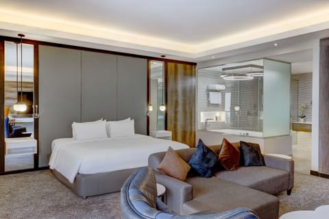 Royal Suite, 4 Bedrooms (Lounge Access) | Minibar, in-room safe, laptop workspace, soundproofing