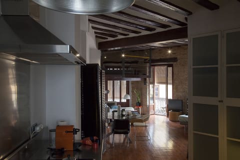 Loft, Balcony | Living area | Flat-screen TV, DVD player