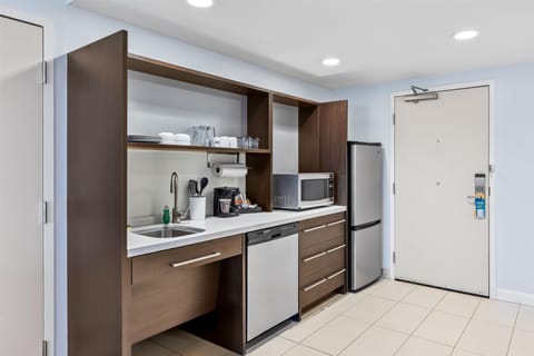 Studio, 2 Queen Beds, Accessible, Non Smoking (w/ bathtub) | Private kitchen | Full-size fridge, microwave, dishwasher, coffee/tea maker