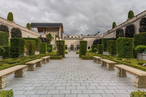 Outdoor banquet area