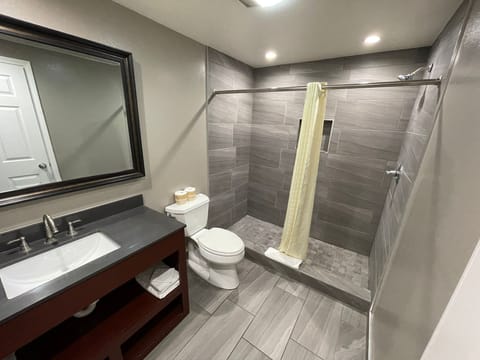 Executive Suite, Multiple Beds | Bathroom | Free toiletries, hair dryer, towels