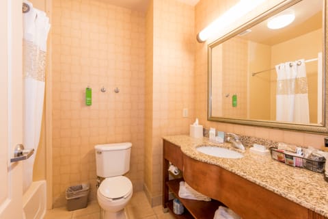 Room, 2 Queen Beds, Non Smoking | Bathroom | Hair dryer, towels