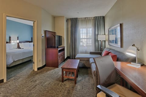 Suite, 1 Bedroom, Kitchen | Living area | Flat-screen TV, DVD player