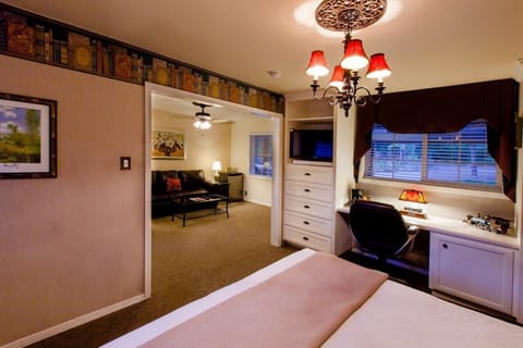 Suite, 1 King Bed | Living room | Flat-screen TV