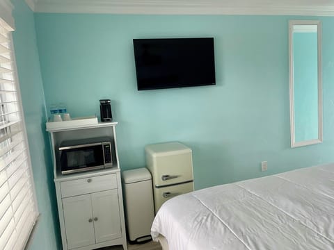 King Standard Room #102 | Individually decorated, individually furnished, iron/ironing board