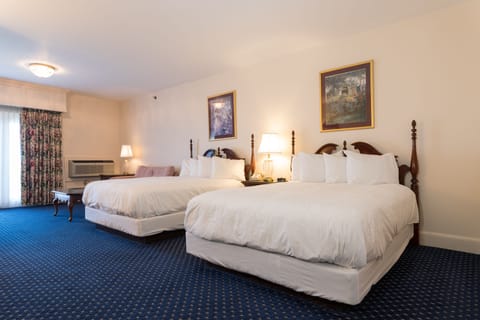 Two Queens with Fireplace - Mizzentop 2nd Floor | In-room safe, individually decorated, individually furnished, desk