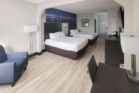 Standard Room, 2 Queen Beds, Non Smoking | Premium bedding, pillowtop beds, desk, iron/ironing board