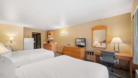Room, 2 Queen Beds, Non Smoking (Efficiency) | Premium bedding, down comforters, pillowtop beds, desk