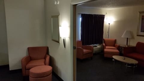 Studio Suite, 1 King Bed, Non Smoking | Living room | 32-inch TV with cable channels