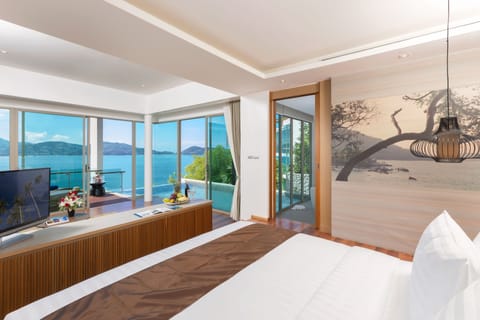 Pool Villa Ocean View | Premium bedding, minibar, in-room safe, desk