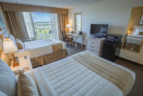 Double Balcony | Premium bedding, in-room safe, desk, laptop workspace