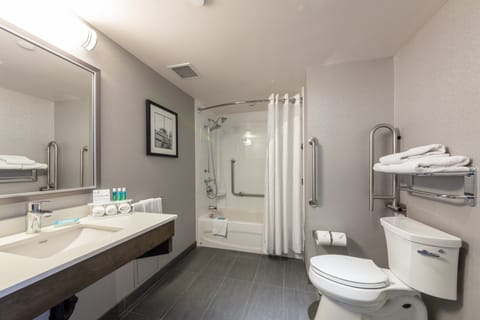 Suite, 1 Bedroom, Accessible (Mobility, Access Tub) | Bathroom | Free toiletries, hair dryer, towels, soap