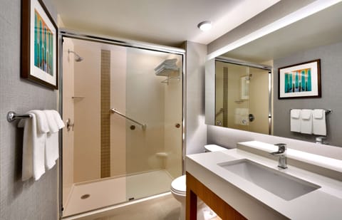 Room, Multiple Beds (2 Queen and 1 Sofa Bed) | Bathroom | Combined shower/tub, designer toiletries, hair dryer, towels