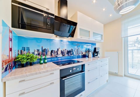 Apartment (Mandarin) | Private kitchen | Fridge, microwave, oven, stovetop