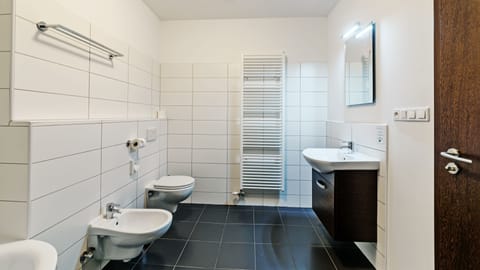 Deluxe Apartment (Duplex) | Bathroom | Free toiletries, towels