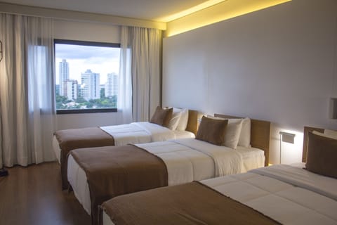 Room, 3 Twin Beds, Non Smoking | Premium bedding, minibar, in-room safe, desk