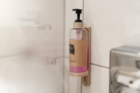 Free toiletries, hair dryer, towels