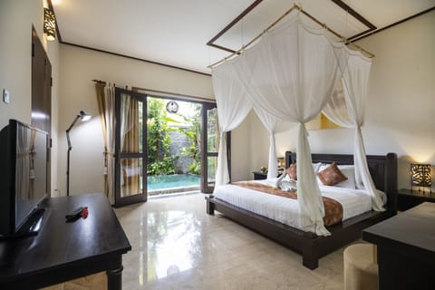 Two bedroom pool villa | Bathroom | Separate tub and shower, deep soaking tub, rainfall showerhead