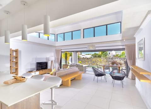 Luxury Villa, 3 Bedrooms, Pool View, Garden Area | Living area | LCD TV