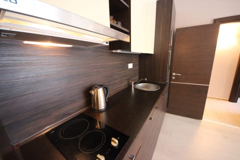 Apartment, 1 Bedroom | Private kitchenette | Fridge, stovetop, cookware/dishes/utensils