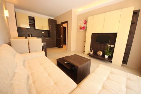 Apartment, 1 Bedroom | Living room | TV