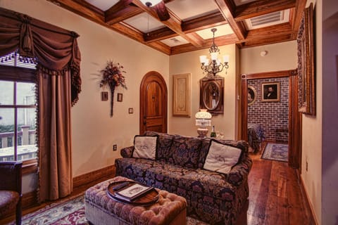 The Carriage House | Living room | Flat-screen TV, fireplace, DVD player
