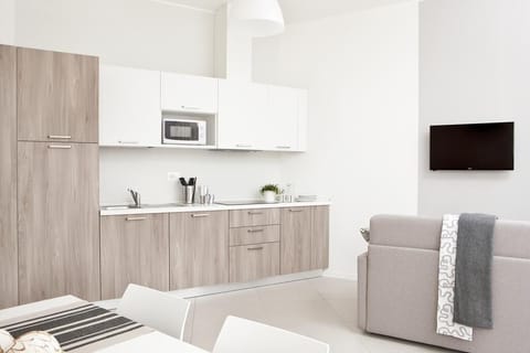 Luxury Apartment, 1 Bedroom, Balcony | Private kitchenette | Fridge, microwave, stovetop, espresso maker