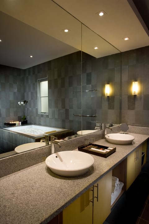Villa, 1 Bedroom, Private Pool | Bathroom | Separate tub and shower, free toiletries, hair dryer, bathrobes