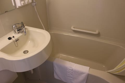 Combined shower/tub, electronic bidet