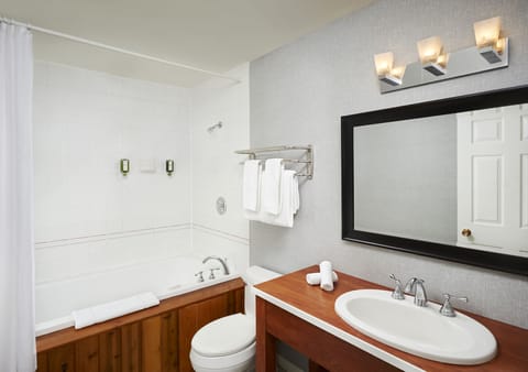 Standard Room, Jetted Tub, Lake View | Bathroom | Combined shower/tub, deep soaking tub, free toiletries, hair dryer