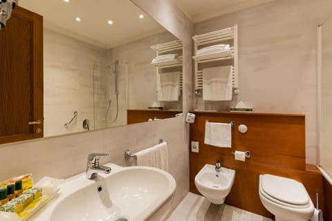 Junior Suite | Bathroom | Free toiletries, hair dryer, slippers, bidet