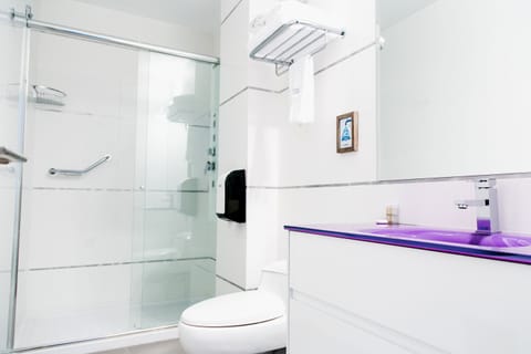 Luxury Double Room, Refrigerator & Microwave | Bathroom | Shower, free toiletries, hair dryer, bathrobes