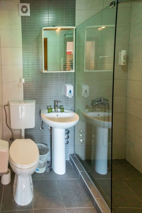 Standard Double Room | Bathroom | Shower, free toiletries, hair dryer, slippers