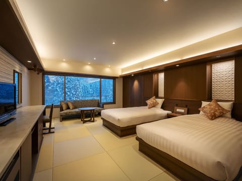 Japanese Style Deluxe Twin Room Non smoking | Free WiFi