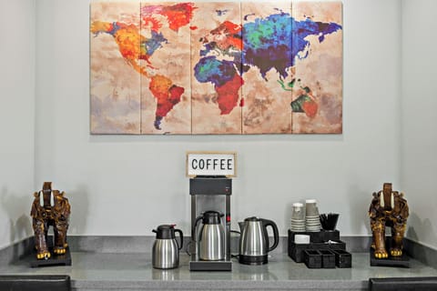 Free daily self-serve breakfast