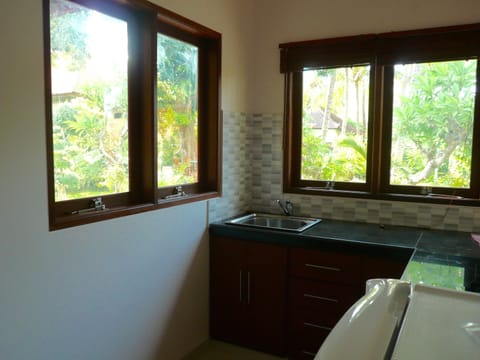 Villa, 1 Bedroom, Private Pool | Private kitchenette | Fridge, stovetop, coffee/tea maker, electric kettle