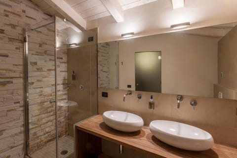 Premium Suite | Bathroom | Shower, hair dryer, towels