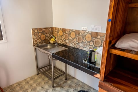 Superior Room | Private kitchen | Fridge, microwave, electric kettle, cookware/dishes/utensils