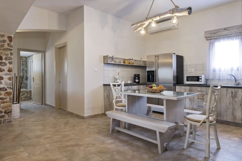 Superior Villa, 2 Bedrooms (Kiki) | Private kitchen | Full-size fridge, oven, stovetop, espresso maker