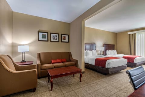 Suite, Multiple Beds, Accessible, Non Smoking | Down comforters, pillowtop beds, individually furnished, desk