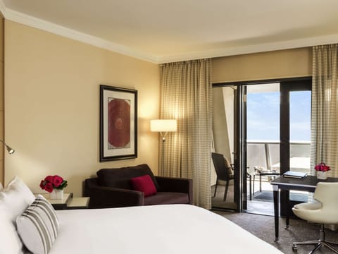 Luxury Room, 1 King Bed, Patio | Premium bedding, down comforters, minibar, in-room safe