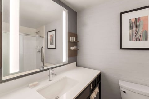 King Room, Jetted Tub | Bathroom | Combined shower/tub, free toiletries, hair dryer, bathrobes