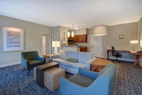 Suite, 1 King Bed | Private kitchen | Full-size fridge, microwave, stovetop, dishwasher
