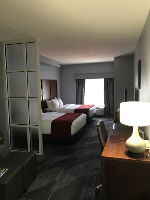 Suite, 2 Queen Beds | Minibar, in-room safe, desk, soundproofing