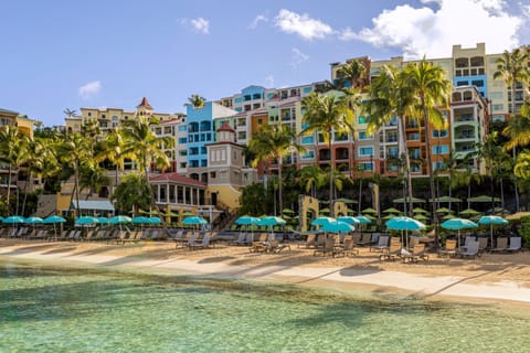 On the beach, snorkeling